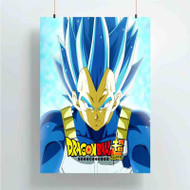 Onyourcases Vegeta Super Saiyan Blue Mastered Great Custom Poster Silk Poster Wall Decor Home Art Decoration Wall Art Satin Silky Decorative Wallpaper Personalized Wall Hanging 20x14 Inch 24x35 Inch Poster
