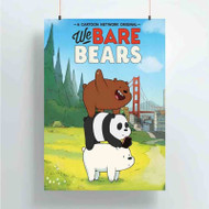 Onyourcases We Bare Bears Art Custom Poster Silk Poster Wall Decor Home Art Decoration Wall Art Satin Silky Decorative Wallpaper Personalized Wall Hanging 20x14 Inch 24x35 Inch Poster