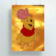 Onyourcases Winnie the Pooh With Honey Custom Poster Silk Poster Wall Decor Home Art Decoration Wall Art Satin Silky Decorative Wallpaper Personalized Wall Hanging 20x14 Inch 24x35 Inch Poster