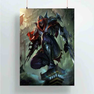 Onyourcases Zed League of Legends Custom Poster Silk Poster Wall Decor Home Art Decoration Wall Art Satin Silky Decorative Wallpaper Personalized Wall Hanging 20x14 Inch 24x35 Inch Poster