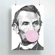 Onyourcases Abraham Lincoln Snorg Tees Custom Poster Silk Poster Wall Decor Best Home Decoration Wall Art Satin Silky Decorative Wallpaper Personalized Wall Hanging 20x14 Inch 24x35 Inch Poster