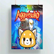 Onyourcases Aggretsuko season 2 Trending Custom Poster Silk Poster Wall Decor Best Home Decoration Wall Art Satin Silky Decorative Wallpaper Personalized Wall Hanging 20x14 Inch 24x35 Inch Poster