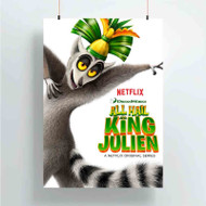 Onyourcases All Hail King Julien Trending Custom Poster Silk Poster Wall Decor Best Home Decoration Wall Art Satin Silky Decorative Wallpaper Personalized Wall Hanging 20x14 Inch 24x35 Inch Poster