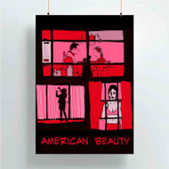 Onyourcases American Beauty Custom Poster Silk Poster Wall Decor Best Home Decoration Wall Art Satin Silky Decorative Wallpaper Personalized Wall Hanging 20x14 Inch 24x35 Inch Poster