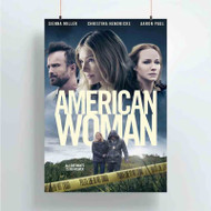 Onyourcases American Woman Custom Poster Silk Poster Wall Decor Best Home Decoration Wall Art Satin Silky Decorative Wallpaper Personalized Wall Hanging 20x14 Inch 24x35 Inch Poster