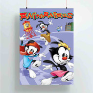 Onyourcases Animaniacs Trending Custom Poster Silk Poster Wall Decor Best Home Decoration Wall Art Satin Silky Decorative Wallpaper Personalized Wall Hanging 20x14 Inch 24x35 Inch Poster