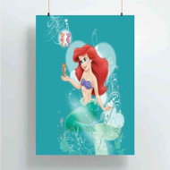 Onyourcases ariel the little mermaid Trending Custom Poster Silk Poster Wall Decor Best Home Decoration Wall Art Satin Silky Decorative Wallpaper Personalized Wall Hanging 20x14 Inch 24x35 Inch Poster