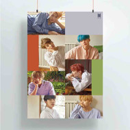 Onyourcases Bangtan Boys Custom Poster Silk Poster Wall Decor Best Home Decoration Wall Art Satin Silky Decorative Wallpaper Personalized Wall Hanging 20x14 Inch 24x35 Inch Poster