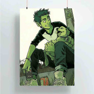 Onyourcases Beast Boy Custom Poster Silk Poster Wall Decor Best Home Decoration Wall Art Satin Silky Decorative Wallpaper Personalized Wall Hanging 20x14 Inch 24x35 Inch Poster