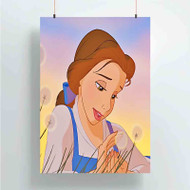 Onyourcases belle beauty and the beast Sell Custom Poster Silk Poster Wall Decor Best Home Decoration Wall Art Satin Silky Decorative Wallpaper Personalized Wall Hanging 20x14 Inch 24x35 Inch Poster