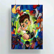 Onyourcases Ben 10 Custom Poster Silk Poster Wall Decor Best Home Decoration Wall Art Satin Silky Decorative Wallpaper Personalized Wall Hanging 20x14 Inch 24x35 Inch Poster