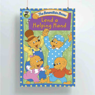 Onyourcases Berenstain Bears Lend a Helping Hand Custom Poster Silk Poster Wall Decor Best Home Decoration Wall Art Satin Silky Decorative Wallpaper Personalized Wall Hanging 20x14 Inch 24x35 Inch Poster