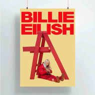 Onyourcases Billie Eilish dont smile at me Custom Poster Silk Poster Wall Decor Best Home Decoration Wall Art Satin Silky Decorative Wallpaper Personalized Wall Hanging 20x14 Inch 24x35 Inch Poster