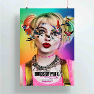 Onyourcases birds of prey poster harley queen Custom Poster Silk Poster Wall Decor Best Home Decoration Wall Art Satin Silky Decorative Wallpaper Personalized Wall Hanging 20x14 Inch 24x35 Inch Poster