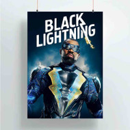 Onyourcases Black Lightning Trending Custom Poster Silk Poster Wall Decor Best Home Decoration Wall Art Satin Silky Decorative Wallpaper Personalized Wall Hanging 20x14 Inch 24x35 Inch Poster