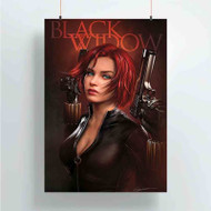 Onyourcases Black Widow Sell Custom Poster Silk Poster Wall Decor Best Home Decoration Wall Art Satin Silky Decorative Wallpaper Personalized Wall Hanging 20x14 Inch 24x35 Inch Poster