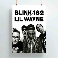 Onyourcases Blink 182 and Lil Wayne Custom Poster Silk Poster Wall Decor Best Home Decoration Wall Art Satin Silky Decorative Wallpaper Personalized Wall Hanging 20x14 Inch 24x35 Inch Poster