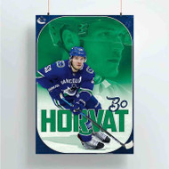 Onyourcases Bo Horvat Vancouver Canucks NHL Custom Poster Silk Poster Wall Decor Best Home Decoration Wall Art Satin Silky Decorative Wallpaper Personalized Wall Hanging 20x14 Inch 24x35 Inch Poster
