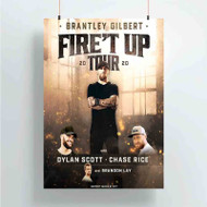 Onyourcases Brantley Gilbert Fire t Up Tour Custom Poster Silk Poster Wall Decor Best Home Decoration Wall Art Satin Silky Decorative Wallpaper Personalized Wall Hanging 20x14 Inch 24x35 Inch Poster