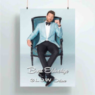 Onyourcases Brett Eldredge Glow Custom Poster Silk Poster Wall Decor Best Home Decoration Wall Art Satin Silky Decorative Wallpaper Personalized Wall Hanging 20x14 Inch 24x35 Inch Poster