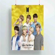 Onyourcases Bts Lights Boy With Luv Custom Poster Silk Poster Wall Decor Best Home Decoration Wall Art Satin Silky Decorative Wallpaper Personalized Wall Hanging 20x14 Inch 24x35 Inch Poster