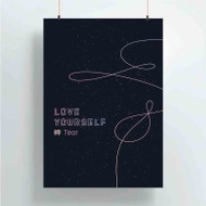 Onyourcases BTS LOVE YOURSELF TEAR Custom Poster Silk Poster Wall Decor Best Home Decoration Wall Art Satin Silky Decorative Wallpaper Personalized Wall Hanging 20x14 Inch 24x35 Inch Poster