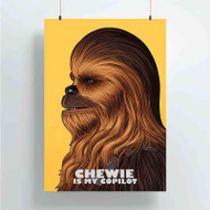 Onyourcases Chewbacca Trending Custom Poster Silk Poster Wall Decor Best Home Decoration Wall Art Satin Silky Decorative Wallpaper Personalized Wall Hanging 20x14 Inch 24x35 Inch Poster