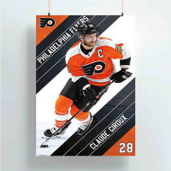 Onyourcases Claude Giroux Philadelphia Flyers NHL Custom Poster Silk Poster Wall Decor Best Home Decoration Wall Art Satin Silky Decorative Wallpaper Personalized Wall Hanging 20x14 Inch 24x35 Inch Poster