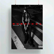 Onyourcases Dave East Survival Custom Poster Silk Poster Wall Decor Best Home Decoration Wall Art Satin Silky Decorative Wallpaper Personalized Wall Hanging 20x14 Inch 24x35 Inch Poster