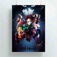 Onyourcases Demon Slayer Kimetsu no Yaiba Trending Custom Poster Silk Poster Wall Decor Best Home Decoration Wall Art Satin Silky Decorative Wallpaper Personalized Wall Hanging 20x14 Inch 24x35 Inch Poster