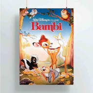 Onyourcases Disney Bambi Trending Custom Poster Silk Poster Wall Decor Best Home Decoration Wall Art Satin Silky Decorative Wallpaper Personalized Wall Hanging 20x14 Inch 24x35 Inch Poster