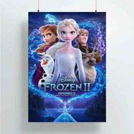 Onyourcases Disney Frozen 2 Trending Custom Poster Silk Poster Wall Decor Best Home Decoration Wall Art Satin Silky Decorative Wallpaper Personalized Wall Hanging 20x14 Inch 24x35 Inch Poster