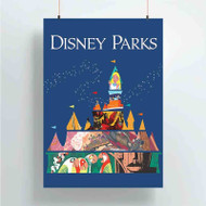Onyourcases Disney Parks Custom Poster Silk Poster Wall Decor Best Home Decoration Wall Art Satin Silky Decorative Wallpaper Personalized Wall Hanging 20x14 Inch 24x35 Inch Poster
