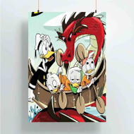 Onyourcases Duck Tales Trending Custom Poster Silk Poster Wall Decor Best Home Decoration Wall Art Satin Silky Decorative Wallpaper Personalized Wall Hanging 20x14 Inch 24x35 Inch Poster