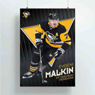 Onyourcases Evgeni Malkin Pittsburgh Penguins NHL Custom Poster Silk Poster Wall Decor Best Home Decoration Wall Art Satin Silky Decorative Wallpaper Personalized Wall Hanging 20x14 Inch 24x35 Inch Poster