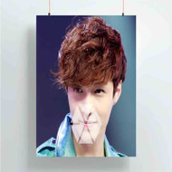 Onyourcases Exo Zhang Yixing Custom Poster Silk Poster Wall Decor Best Home Decoration Wall Art Satin Silky Decorative Wallpaper Personalized Wall Hanging 20x14 Inch 24x35 Inch Poster