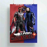 Onyourcases Falcon and Winter Soldier 2 Custom Poster Silk Poster Wall Decor Best Home Decoration Wall Art Satin Silky Decorative Wallpaper Personalized Wall Hanging 20x14 Inch 24x35 Inch Poster