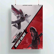 Onyourcases falcon and winter soldier Custom Poster Silk Poster Wall Decor Best Home Decoration Wall Art Satin Silky Decorative Wallpaper Personalized Wall Hanging 20x14 Inch 24x35 Inch Poster