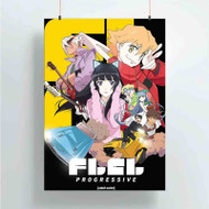 Onyourcases FLCL Progressive Custom Poster Silk Poster Wall Decor Best Home Decoration Wall Art Satin Silky Decorative Wallpaper Personalized Wall Hanging 20x14 Inch 24x35 Inch Poster