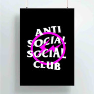 Onyourcases Fragment x Anti Social Social Club Custom Poster Silk Poster Wall Decor Best Home Decoration Wall Art Satin Silky Decorative Wallpaper Personalized Wall Hanging 20x14 Inch 24x35 Inch Poster