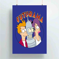 Onyourcases futurama Trending Custom Poster Silk Poster Wall Decor Best Home Decoration Wall Art Satin Silky Decorative Wallpaper Personalized Wall Hanging 20x14 Inch 24x35 Inch Poster