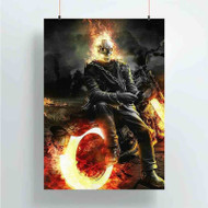 Onyourcases Ghost Rider Trending Custom Poster Silk Poster Wall Decor Best Home Decoration Wall Art Satin Silky Decorative Wallpaper Personalized Wall Hanging 20x14 Inch 24x35 Inch Poster
