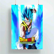 Onyourcases Gogeta Blue Dragon Ball Super Custom Poster Silk Poster Wall Decor Best Home Decoration Wall Art Satin Silky Decorative Wallpaper Personalized Wall Hanging 20x14 Inch 24x35 Inch Poster