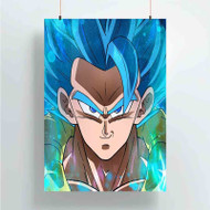 Onyourcases Gogeta Blue Trending Custom Poster Silk Poster Wall Decor Best Home Decoration Wall Art Satin Silky Decorative Wallpaper Personalized Wall Hanging 20x14 Inch 24x35 Inch Poster