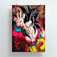 Onyourcases goku ssj 4 Custom Poster Silk Poster Wall Decor Best Home Decoration Wall Art Satin Silky Decorative Wallpaper Personalized Wall Hanging 20x14 Inch 24x35 Inch Poster