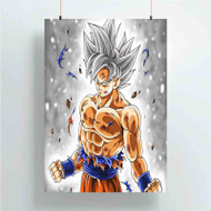 Onyourcases Goku Ultra Instinct DBS Trending Custom Poster Silk Poster Wall Decor Best Home Decoration Wall Art Satin Silky Decorative Wallpaper Personalized Wall Hanging 20x14 Inch 24x35 Inch Poster