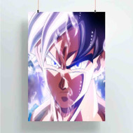 Onyourcases goku ultra instinct mastered Trending Custom Poster Silk Poster Wall Decor Best Home Decoration Wall Art Satin Silky Decorative Wallpaper Personalized Wall Hanging 20x14 Inch 24x35 Inch Poster