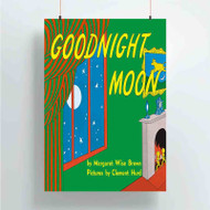 Onyourcases Goodnight Moon Custom Poster Silk Poster Wall Decor Best Home Decoration Wall Art Satin Silky Decorative Wallpaper Personalized Wall Hanging 20x14 Inch 24x35 Inch Poster