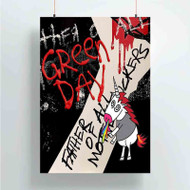 Onyourcases Green Day Father Of All Custom Poster Silk Poster Wall Decor Best Home Decoration Wall Art Satin Silky Decorative Wallpaper Personalized Wall Hanging 20x14 Inch 24x35 Inch Poster