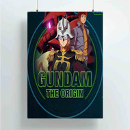 Onyourcases Gundam The Origin Custom Poster Silk Poster Wall Decor Best Home Decoration Wall Art Satin Silky Decorative Wallpaper Personalized Wall Hanging 20x14 Inch 24x35 Inch Poster